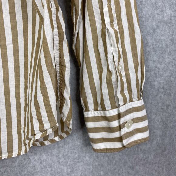 Todd Snyder Shirt Mens L Striped Summerweight Favorite Long Sleeve Button Down - Picture 6 of 9